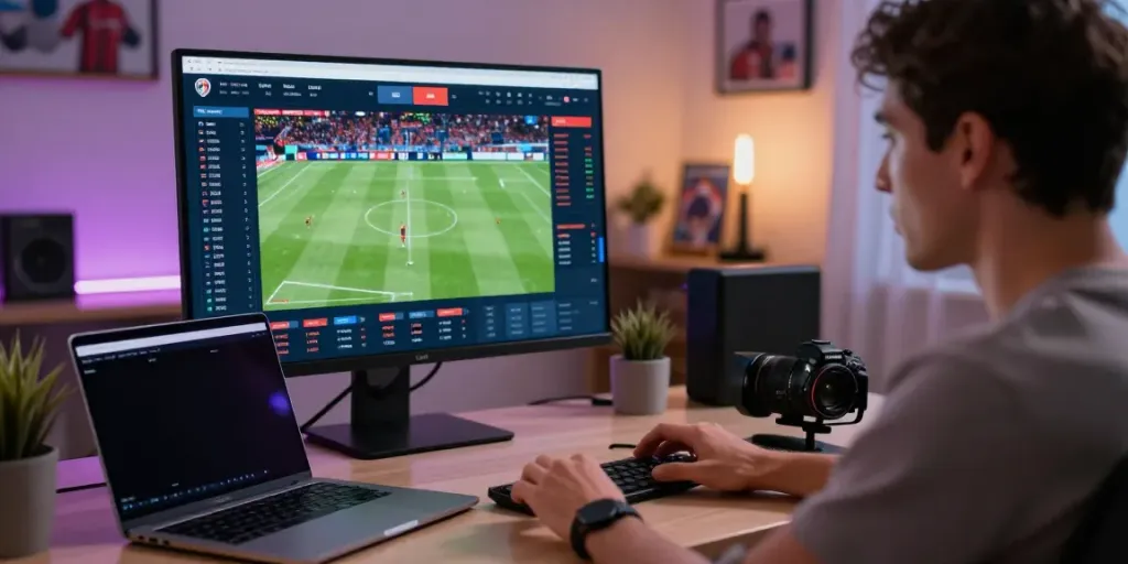 Exciting online Taruhan Bola DewaGG experience with live match displays and betting interface.