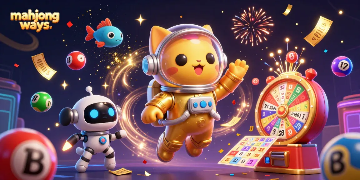 Experience mahjong ways with vibrant characters among dynamic casino elements in a thrilling illustration.
